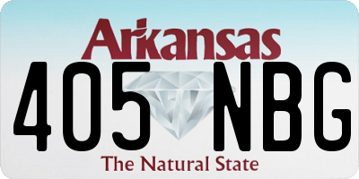 AR license plate 405NBG