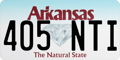 AR license plate 405NTI