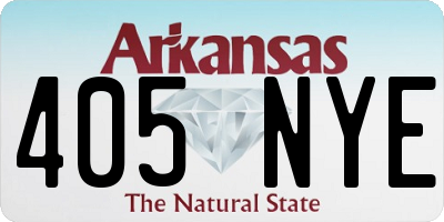 AR license plate 405NYE