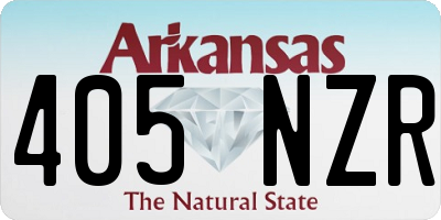 AR license plate 405NZR