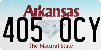 AR license plate 405OCY