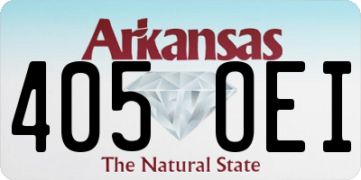 AR license plate 405OEI