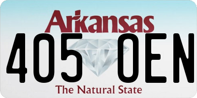 AR license plate 405OEN