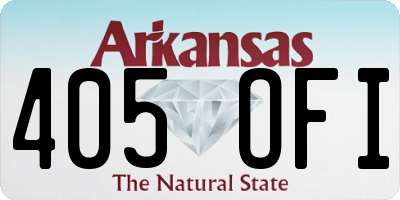 AR license plate 405OFI