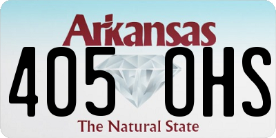 AR license plate 405OHS