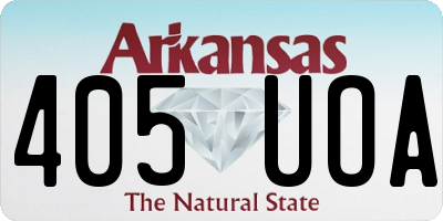 AR license plate 405UOA