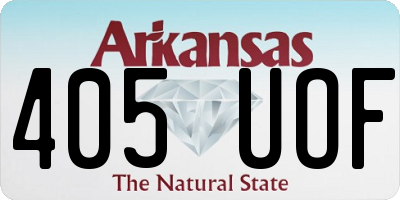 AR license plate 405UOF