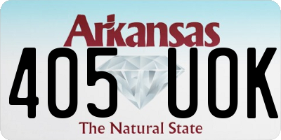 AR license plate 405UOK