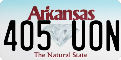 AR license plate 405UON