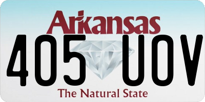 AR license plate 405UOV