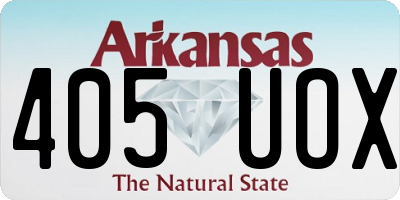 AR license plate 405UOX