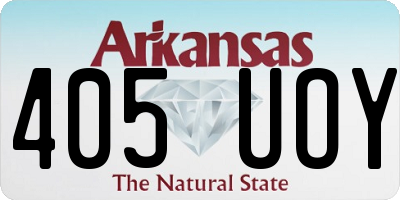 AR license plate 405UOY