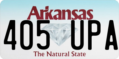 AR license plate 405UPA