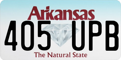 AR license plate 405UPB