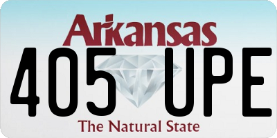 AR license plate 405UPE