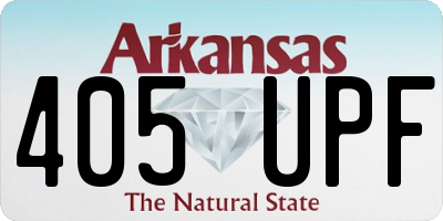 AR license plate 405UPF