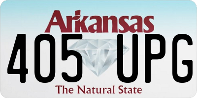AR license plate 405UPG