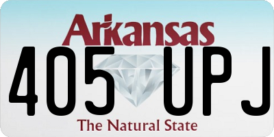 AR license plate 405UPJ