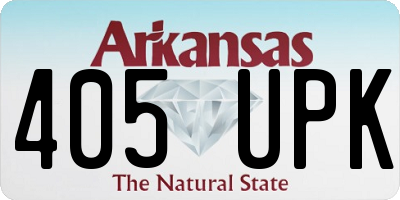 AR license plate 405UPK