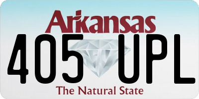 AR license plate 405UPL