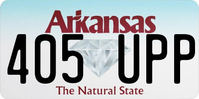 AR license plate 405UPP