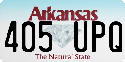AR license plate 405UPQ