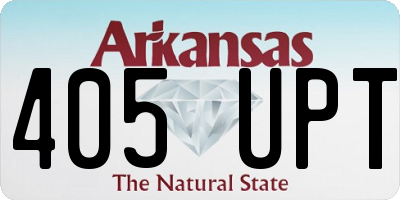 AR license plate 405UPT