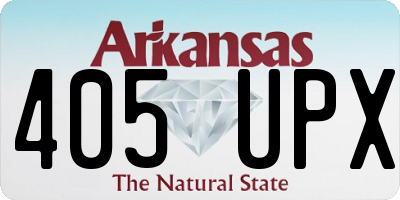 AR license plate 405UPX