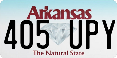 AR license plate 405UPY