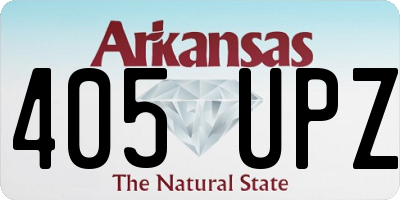 AR license plate 405UPZ