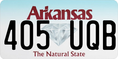 AR license plate 405UQB