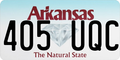 AR license plate 405UQC