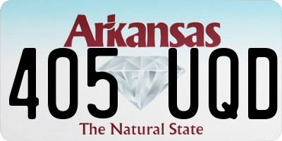 AR license plate 405UQD