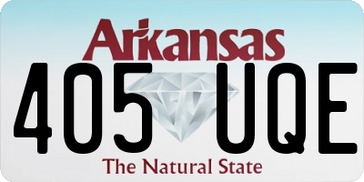 AR license plate 405UQE