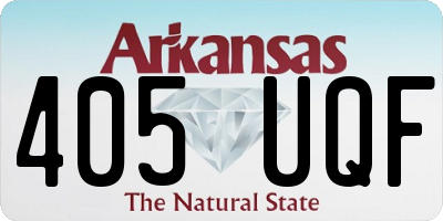 AR license plate 405UQF
