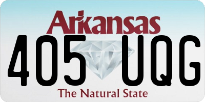 AR license plate 405UQG