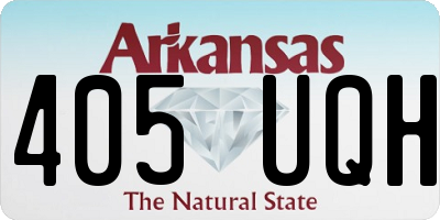 AR license plate 405UQH