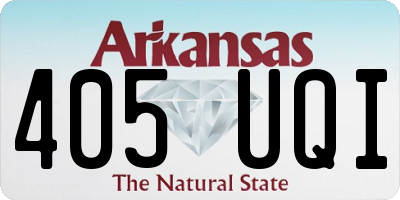 AR license plate 405UQI