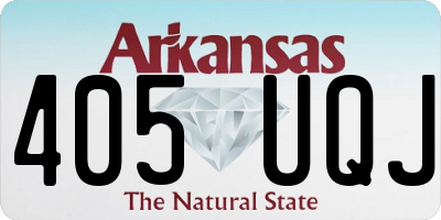 AR license plate 405UQJ