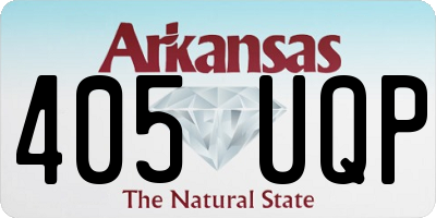 AR license plate 405UQP