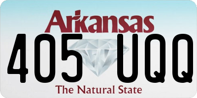 AR license plate 405UQQ