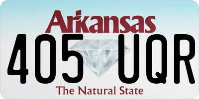 AR license plate 405UQR