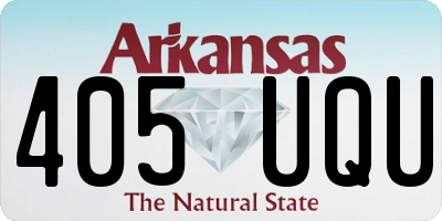 AR license plate 405UQU