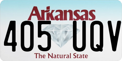 AR license plate 405UQV