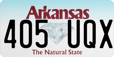 AR license plate 405UQX
