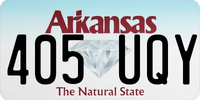 AR license plate 405UQY