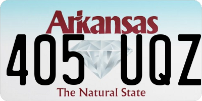 AR license plate 405UQZ