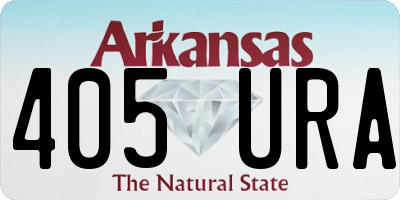 AR license plate 405URA