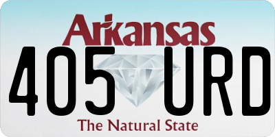 AR license plate 405URD