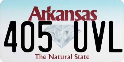 AR license plate 405UVL